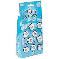 Rory's Story Cubes Actions (Eco-Blister) | Storytelling Game for Kids and Adults | Fun Family Game | Creative Kids Game | Ages 6 and up | 1+ Players | Average Playtime 10 Minutes | Made by Zygomatic