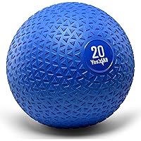 Yes4All Slam Balls, 10-40lb Medicine Ball Weight, Durable PVC Sand Filled Workout Dynamic Medicine Ball for Core Strengthen