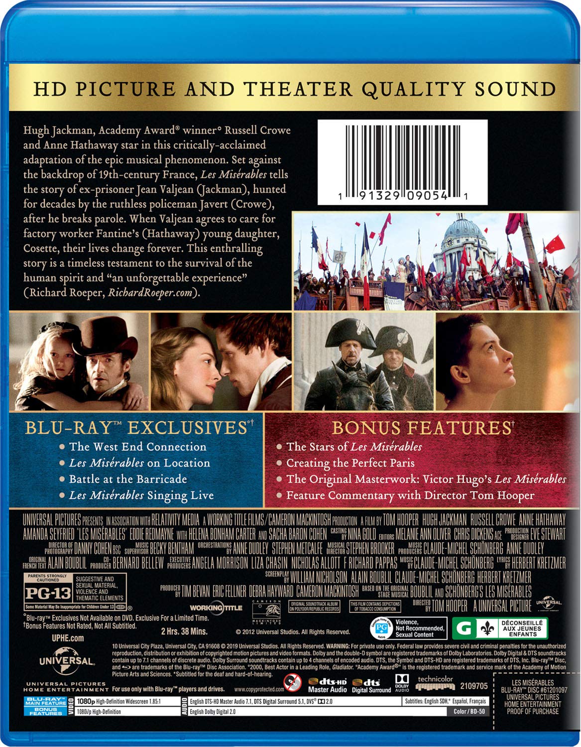 Les Misérables (2012) [Blu-ray]