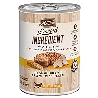 Merrick Limited Ingredient Diet Premium With Healthy Grains Natural Canned Wet Dog Food Chicken And Brown Rice - (Pack of 12) 12.7 oz. Cans