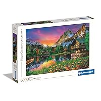 Clementoni Collection-Alpine Lake-6000 Piece Adult Jigsaw Puzzle, Made in Italy, Multicoloured, 36531