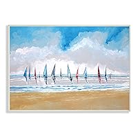 Stupell Home Décor Sailboat Regatta Wall Plaque Art, 10 x 0.5 x 15, Proudly Made in USA