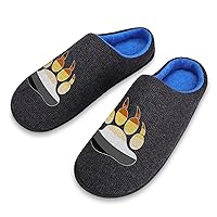 Gay Bear Pride Paw Men's Knitted Cotton Slippers Soft Comfort Warm House Casual Shoes
