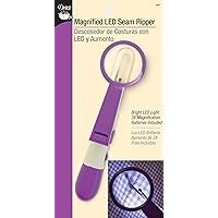 Dritz Magnified LED Seam Ripper, Purple