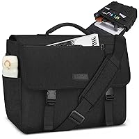 NEWHEY Messenger Bag Laptop Briefcases for Men 15.6 Inch Laptop Bag Water-resistant Computer Bag Lightweight Shoulder Handbag Satchel Bags for Work Business Travel College,Black
