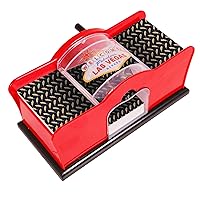 Kangaroo Manual Card Shuffler for Blackjack, Uno, Poker, Omaha; Quiet, Easy to Use Manual Card Mixer, Hand Cranked, Casino Equipment Card Shuffling Machine for Playing Cards, (2-Deck) of Cards Holder