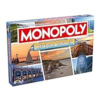 MONOPOLY Board Game - Newport Edition: 2-6 Players Family Board Games for Kids and Adults, Board Games for Kids 8 and up, for Kids and Adults, Ideal for Game Night