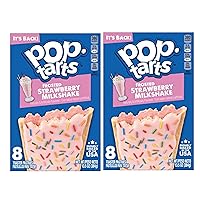 Pop Tarts Frosted Strawberry Milkshake Toaster Pastries Snack Bundle Value Pack Breakfast Meal with Friends Family Kids or Vacation (SimplyComplete Conversion Chart - 2 13.5 oz Boxes)