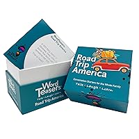 Road Trip America - Road Trip Game & Conversation Starter - Family Trivia Game About Places to Visit in The United States - Conversation Cards/Travel Car Games - 150 Questions