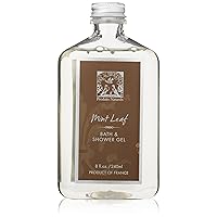 Bath and Shower Gel, Mint Leaf, 8 ounces Bottle