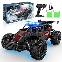 BLUEJAY Remote Control Car - 2.4GHz High Speed 33KM/H RC Cars Toys, 1:12 Monster RC Truck Off Road with LED Headlight and Rechargeable Battery Gifts for Adults Boys 8-12