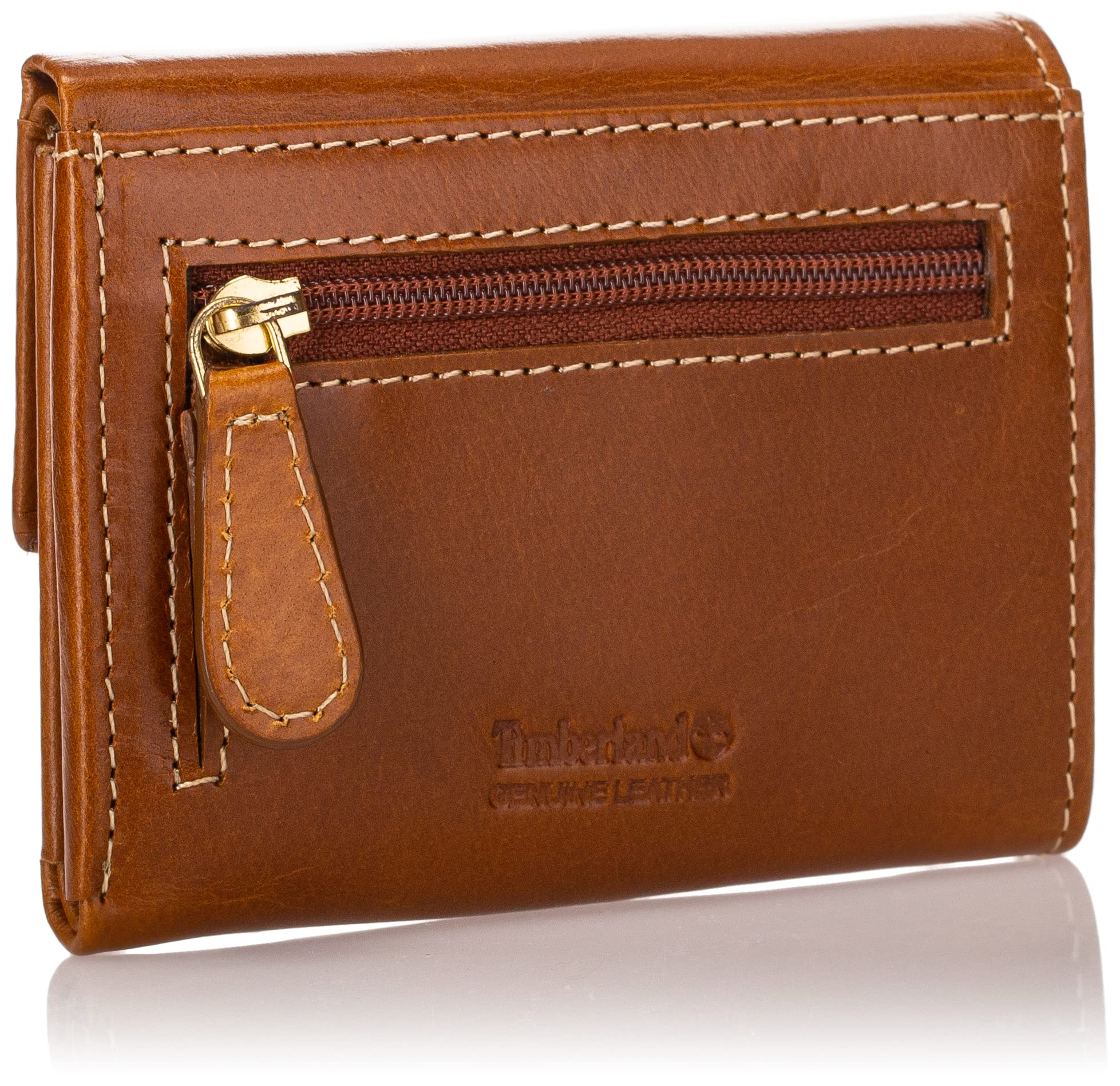 Timberland Women's Leather RFID Small Indexer Snap Wallet Billfold