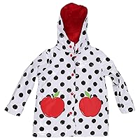 Girls Toddler Waterproof Lined Hooded Trench Raincoat Rain Jacket Coat