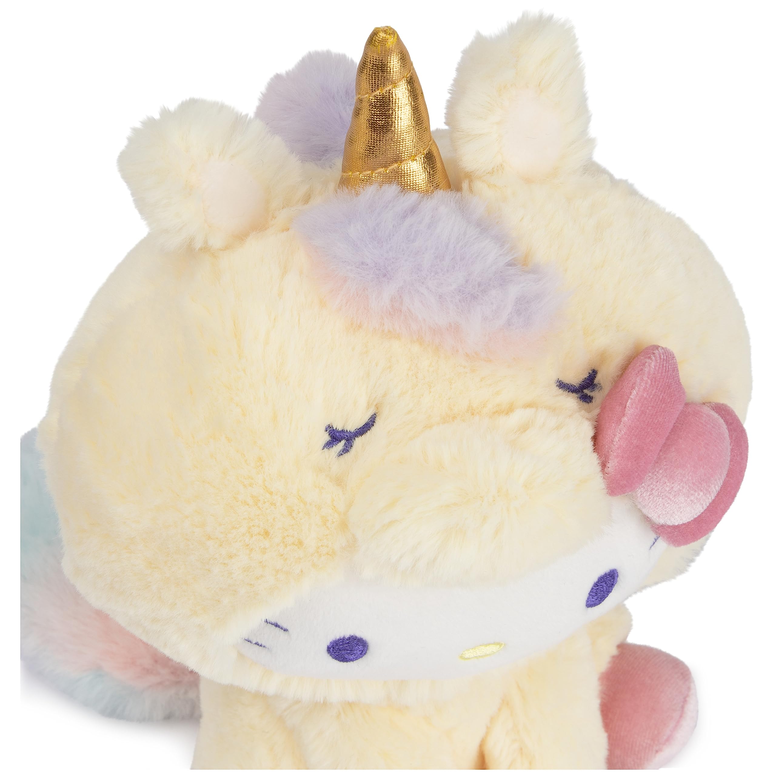 GUND Sanrio Hello Kitty Unicorn Plush Toy, Premium Stuffed Animal for Ages 1 and Up, Yellow, 6”
