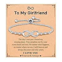 Infinity Love Heart Bracelets for Women Girls, Birthday Christmas Valentins's Day Jewelry Gifts for Her