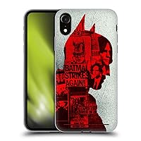 Head Case Designs Officially Licensed The Batman Collage Neo-Noir Graphics Soft Gel Case Compatible with Apple iPhone XR
