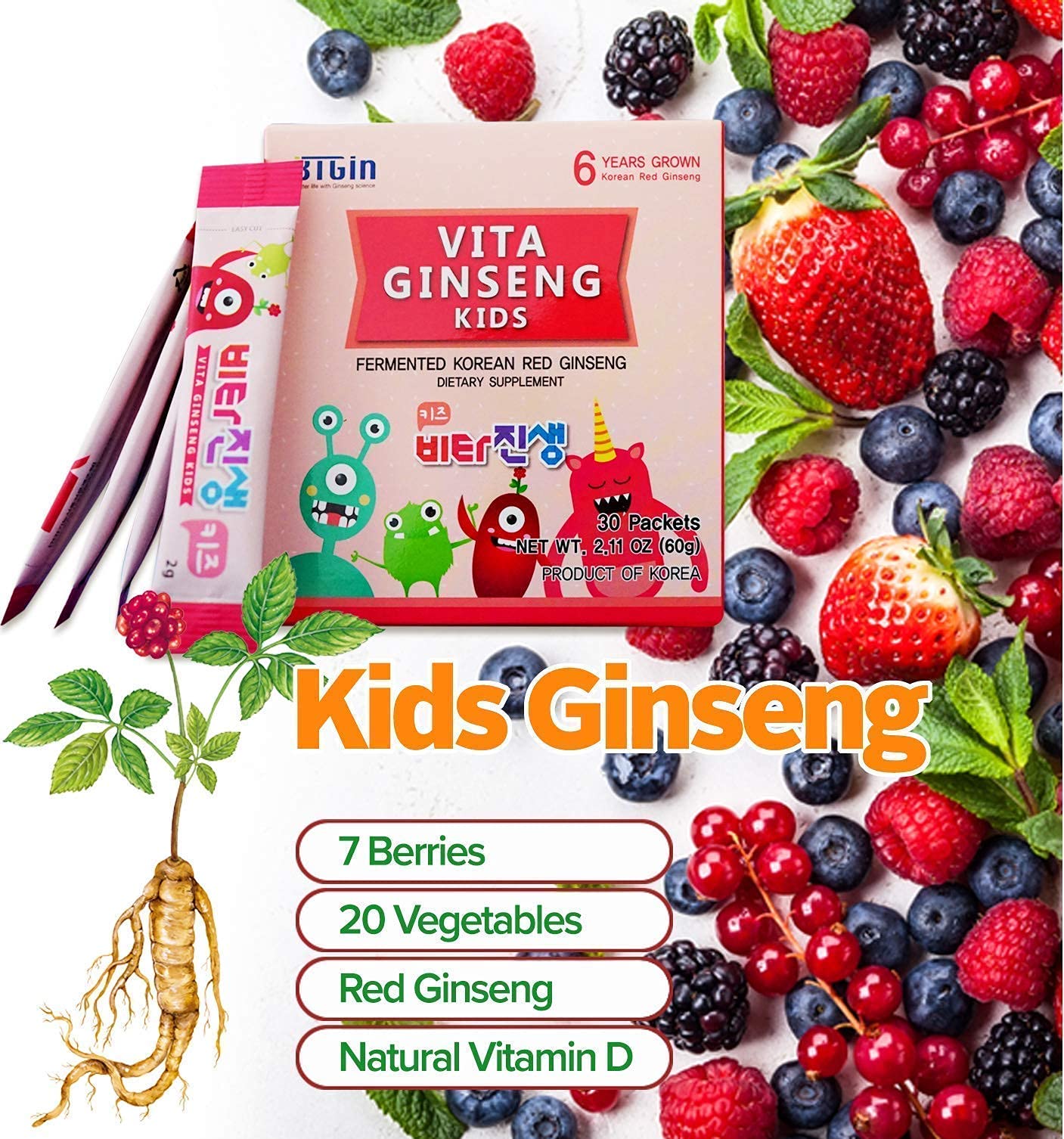 RG3 300- Ginsenosides Rg3 Enhanced + Korean Panax Red Ginseng Capsules Gin Hongsam Premium Bundle