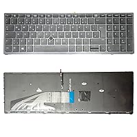 Keyboard for HP ZBook 15 17 G3 G4 Series with Backlight Trackpoint DE Keyboard