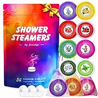 Shower Steamers Aromatherapy 24 Count - Sunolga Valentines Day Gifts for Women and Men, Natural Essential Oil Shower Bath Bombs Birthday Gifts for Women and Men