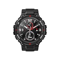 Amazfit T-Rex Smart Watch with GPS, Military Outdoor Sports Watch for Men,20-Day Battery Life, 1.3'' AMOLED Display,5 ATM Water Resistant, 14-Sports Modes, Heart Rate Sleep Monitor, Rock Black