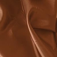 Solid Satin Charmeuse 60 Inch Fabric by The Yard (F.E.®) (Copper)