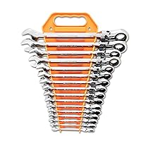 GEARWRENCH 16 Pc. Ratcheting Flex Combination Wrench Set, Metric - 9902D