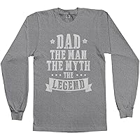 Threadrock Men's Dad The Man The Myth The Legend Long Sleeve T-Shirt