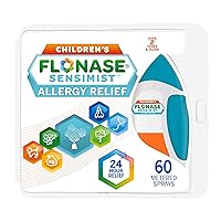 Flonase Sensimist Allergy Relief Nasal Spray for Children, 24 Hour Non Drowsy Allergy Medicine - 60 Gentle Sprays - Back to School Allergy Relief