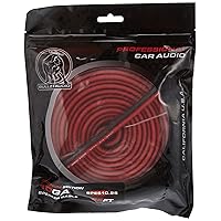 Bullz Audio BPES10.25 25' True 10 Gauge AWG Car Home Audio Speaker Wire Cable Spool (Clear Red/)