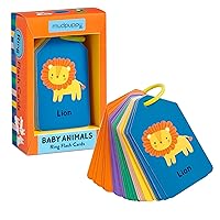Mudpuppy Baby Animals — Ring Flashcards 26 Durable Double Sided Baby Animal Cards And Reclosable Ring With Colorful Art For Babies Ages 1+ Perfect For Preschool Or Travel For Teachers And Parents