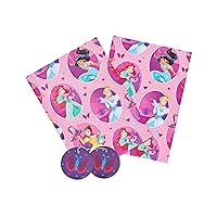 Disney Princess Wrapping Paper - Girls Wrapping Paper - Kids Wrapping Paper, Multicolor