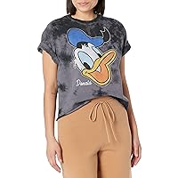 Disney Characters Donald Big Face Women's Fast Fashion Short Sleeve Tee Shirt