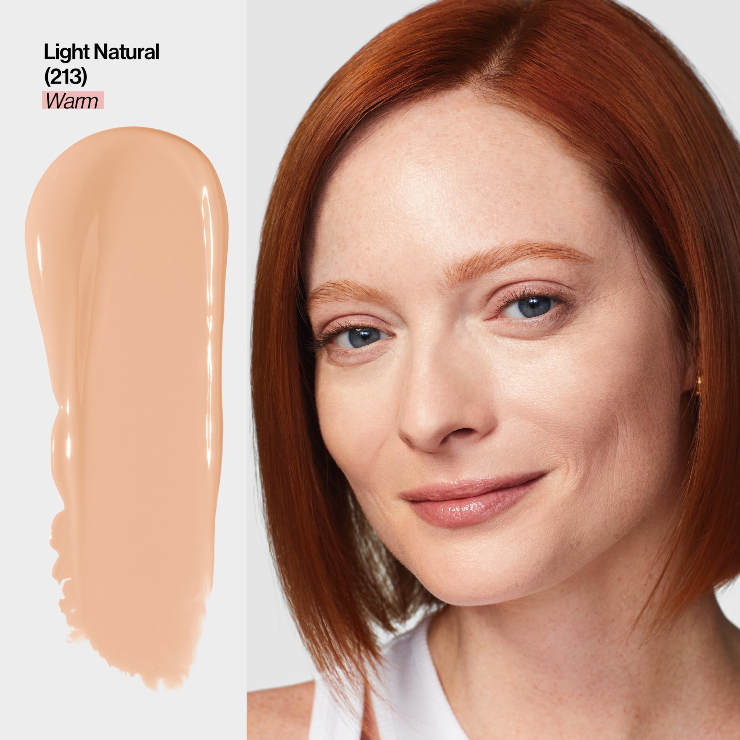 Revlon Illuminance Tinted Serum, Triple Hyaluronic Acid, Evens Out Skin Tone Over Time and Hydrates All Day, SPF 15, 213 Light Natural, 0.94 fl oz.