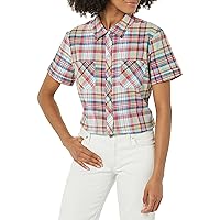 Tommy Hilfiger Women's Preppy Plaid Camp Shirt