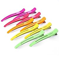 Neon Hair Clips 10 pack – Professional Hair Clips for Styling Sectioning, Salon Hair Clips For Sectioning Hair, Hair Styling Clips for Hair, Hair Clip, Hair Cutting Clips Hair Sectioning