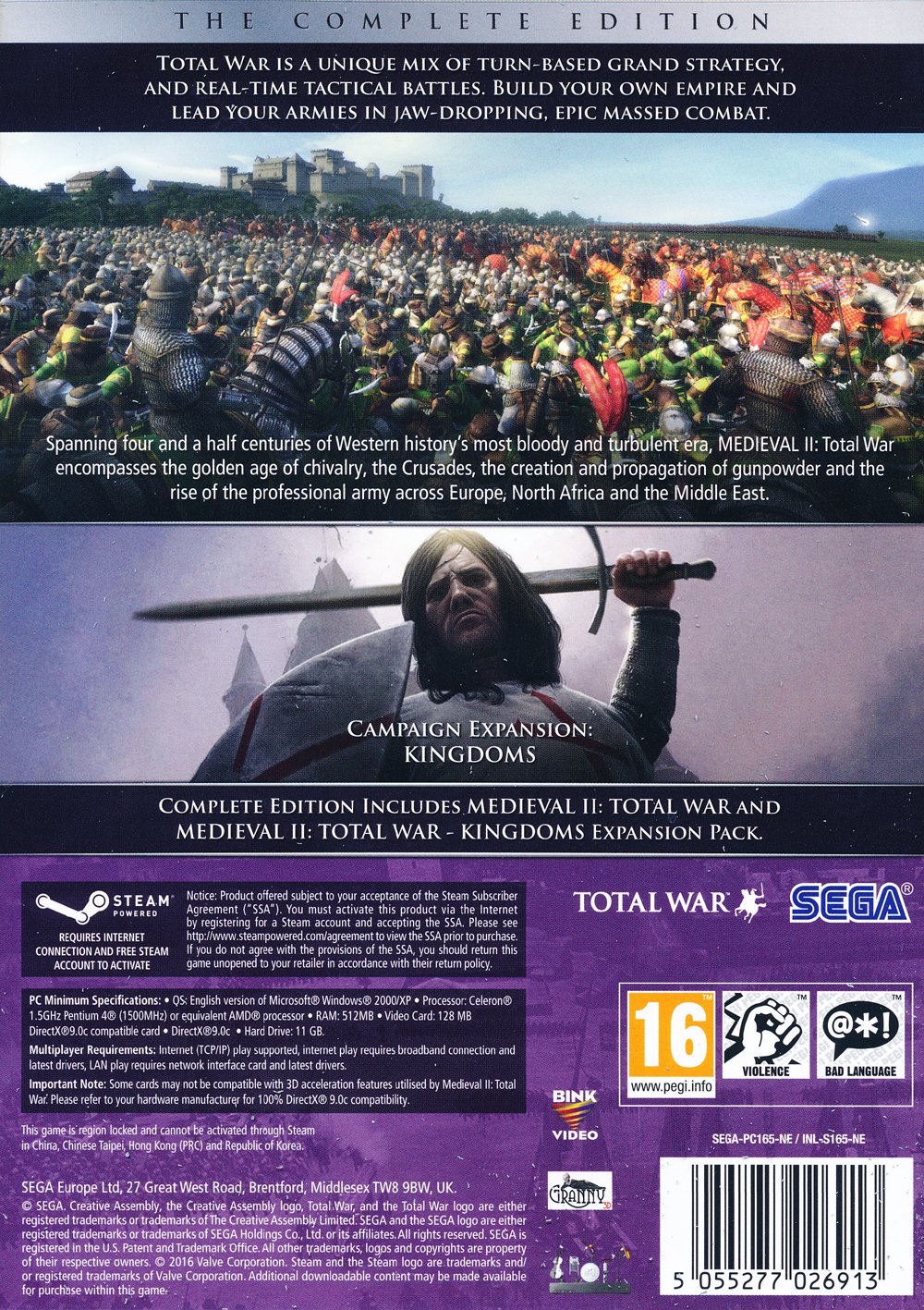 Medieval Ii (2) Total War - The Complete Collection /pc