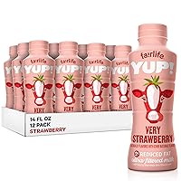 YUP! Low Fat, Ultra-Filtered Milk, Very Strawberry Flavor, All Natural Flavors (Packaging May Vary), 14 Fl Oz (Pac-k of 12)