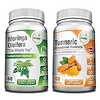 Comprehensive Wellness - Turmeric Curcumin with Black Pepper, Provides Robust Joint Support, and Pure Moringa Oleifera to Promote a Balanced and Vibrant Body State
