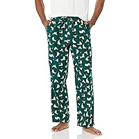 Amazon Essentials Men's Flannel Pajama Pant-Discontinued Colors, Green Seal, Medium