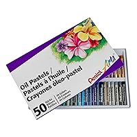 Oil Pastels 50/Pkg-Assorted Colors