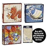 Calliope Tsuro Collection - A Family Strategy Board Game for Adults and Kids - Includes Veterans of The Seas Expansion 2-8 Players Ages 8 & Up