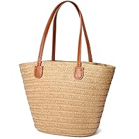 Hommtina Straw Bag Womens Straw Beach Bag Crossbody Shoulder Bags Vacation Purse Straw Purse for Summer