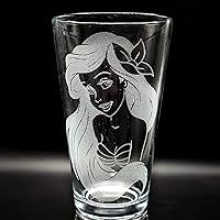 PRINCESS ARIEL Engraved Pint Glass | Inspired by the Movie Princess | Great Gift Idea!