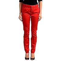 DSQUARED2 Red Denim Women's Casual Pants US XS IT 38