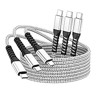 USB C to USB C Cable (3 Pack 6ft) iPhone 15 Charger Cord, 60W Type C Long Fast Charging Cable for Apple iPhone 15 Pro Max Plus/MacBook Air/Pro, iPad Pro 12.9/11/,Samsung Galaxy S23/22/21/20/Note