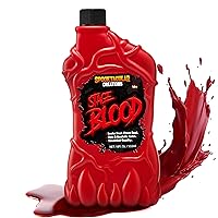 Spooktacular Creations 18 oz Fake Halloween Vampire Blood Bottle Fake Blood Stage Blood for Halloween Costume, Zombie, Vampire and Monster Makeup & Dress Up