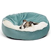 Best Friends by Sheri Cozy Cuddler Ilan Microfiber Hooded Blanket Cat and Dog Bed in Tide Pool 23