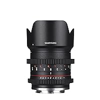 Rokinon 21mm T1.5 High Speed Wide Angle Cine Lens for Fujifilm X Mount Cameras Black