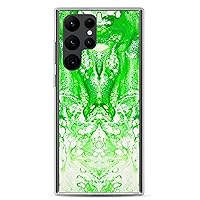NightOwl Studio Custom Phone Case Compatible with Samsung Galaxy, Slim Cover for Wireless Charging, Drop and Scratch Resistant, Lime Time Samsung Galaxy S22 Ultra