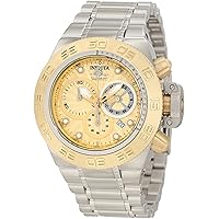 Invicta Men's 10146 Subaqua Noma IV Chronograph Gold Tone Textured Dial Watch